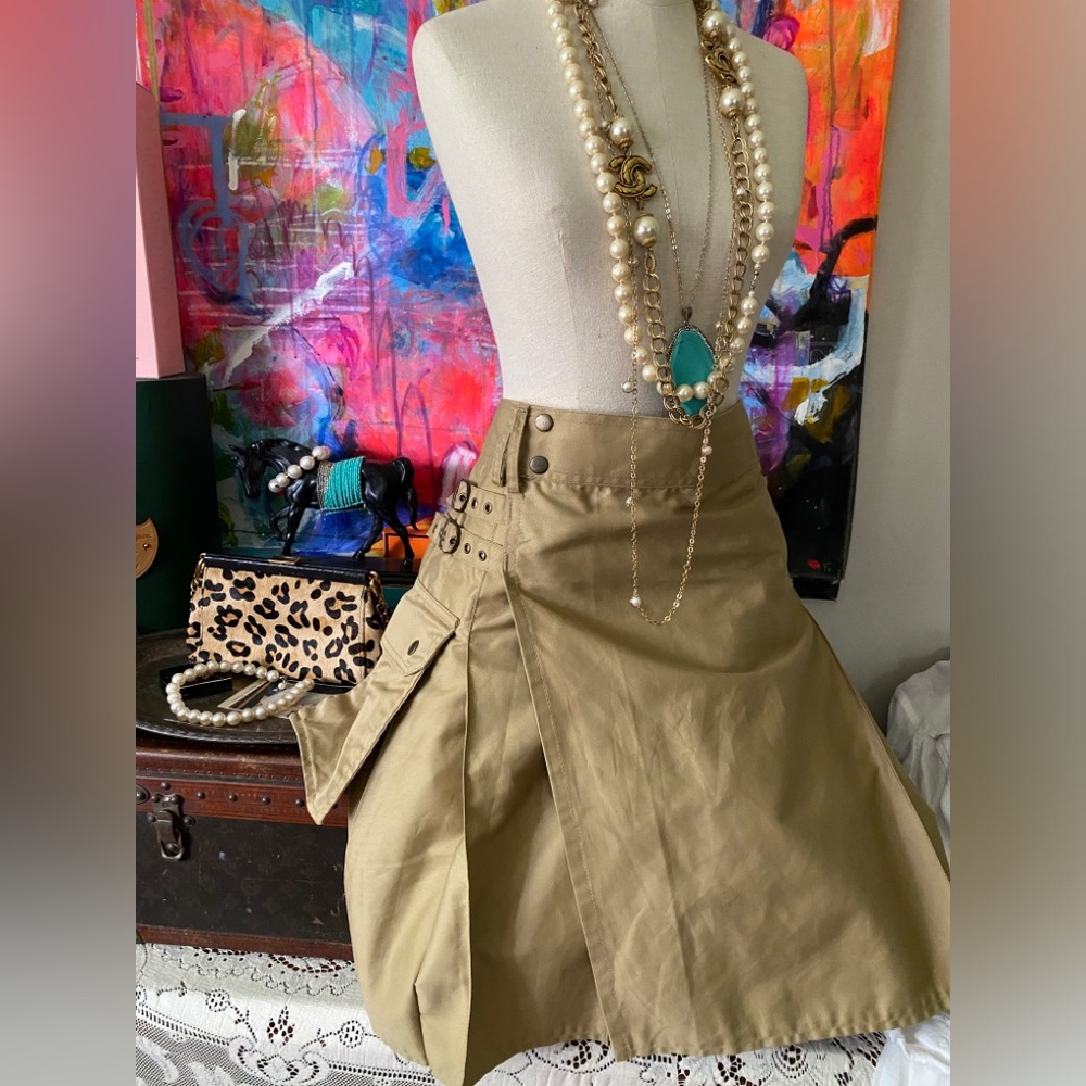 Classic Traditional Scottish MODERN KILT Utilitarian Menswear Festival 38 w 23L